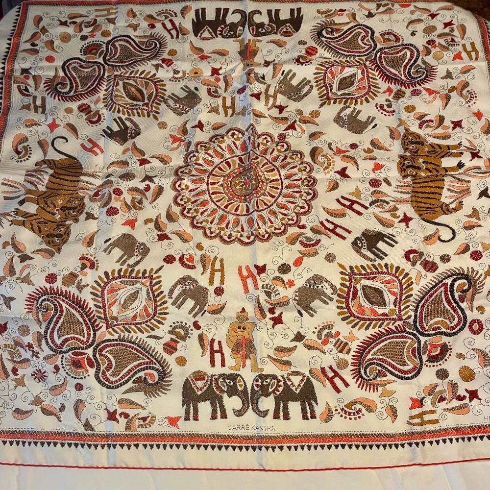 Authentic Hermes Silk Scarf